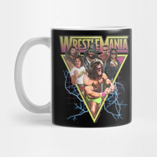 Group Shot Vintage Wrestlemania Mug
